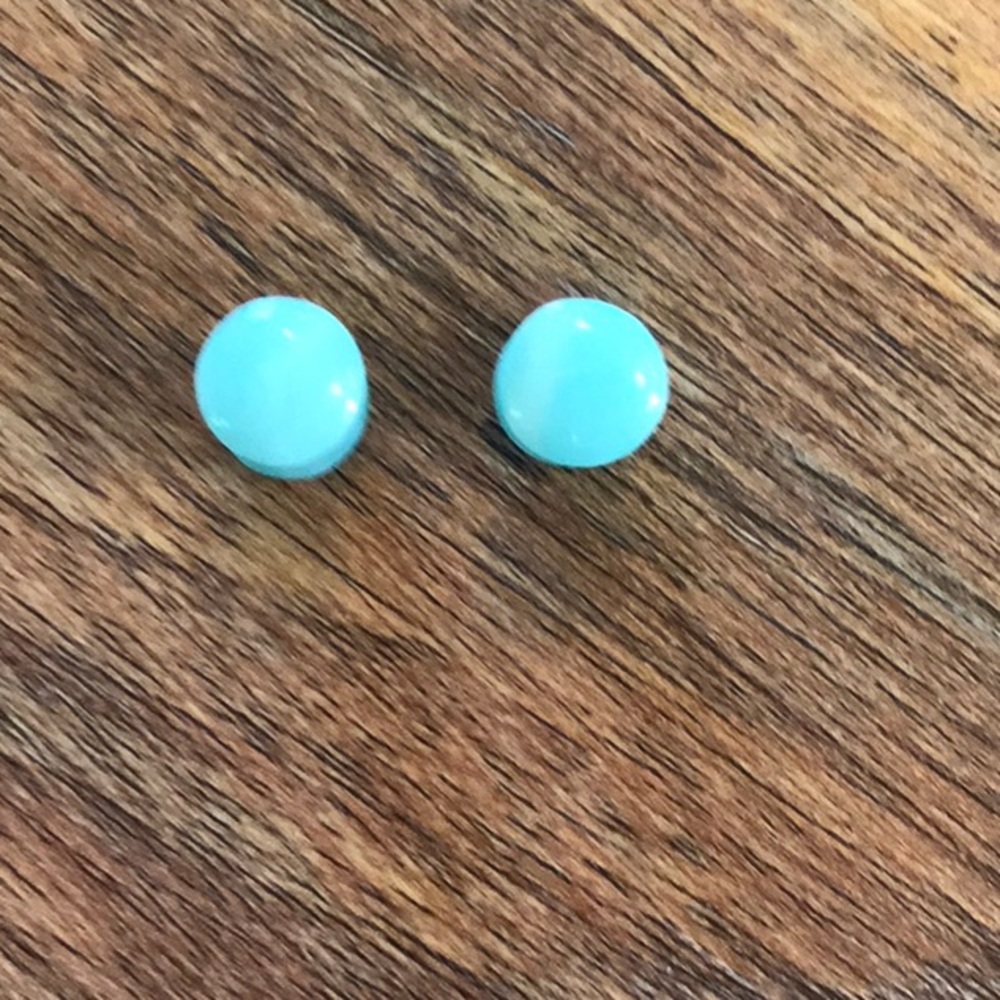 Amazonite Stone Plug Earrings - image 2